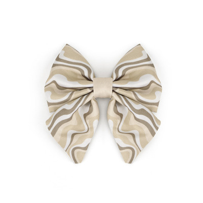 Little Ginger Sailor Bow - Cafe Latte Swirl