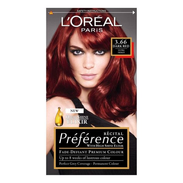 LOreal Paris Preference 3.66 Dark Red Ultra Violet Hair Dye