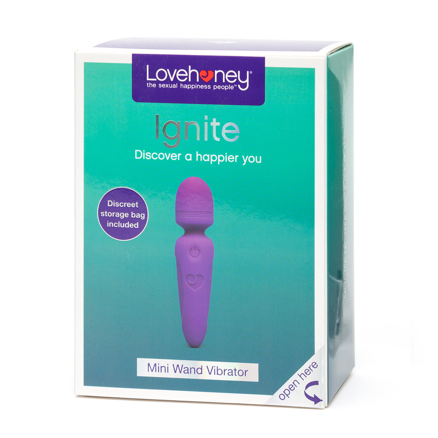 Lovehoney Ignite Rechargeable Wand Vibrator Purple