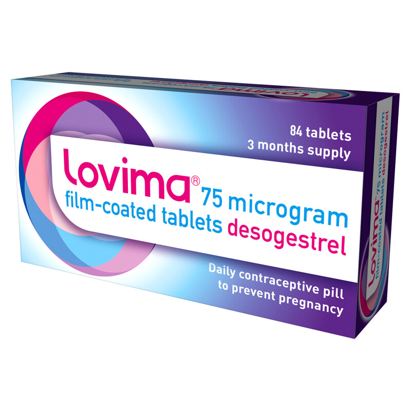 Lovima Contraceptive 75 Microgram Film-coated (Desogestrel)
