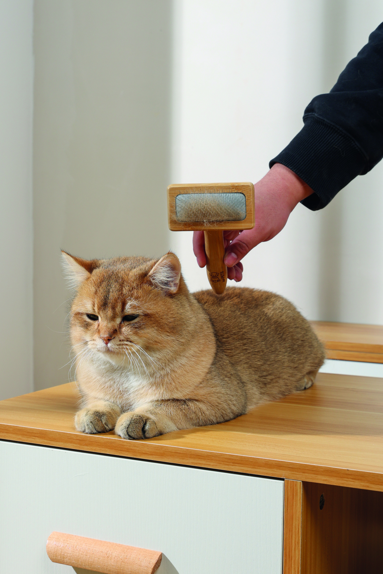 M-PETS Bamboo Slicker Brush - Medium