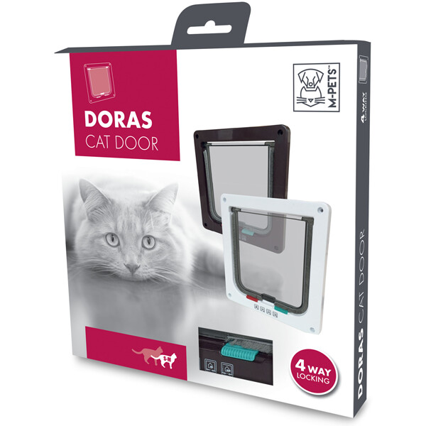 M-PETS Doras Cat Door - 4 Way Locking