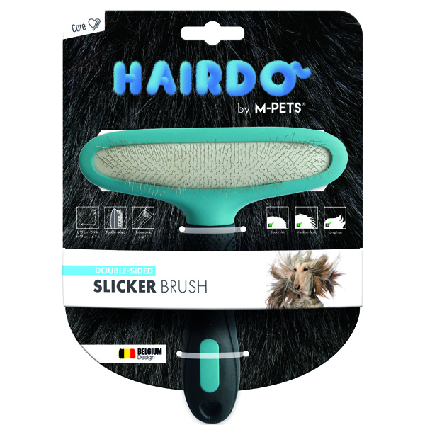 M-PETS Hairdo Double-Sided Slicker Brush