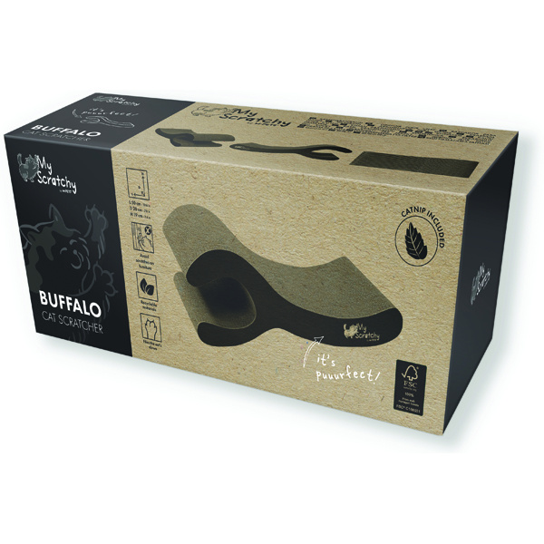 M-PETS My Scratchy Cat Cardboard Scratchers - Buffalo