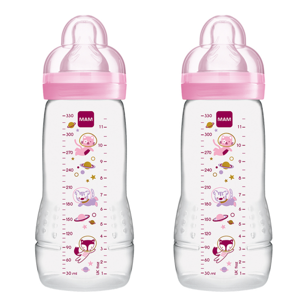 MAM Easy Active Baby Bottle Twin Pack- Pink