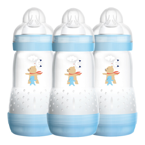 MAM Easy Start Anti-Colic Baby Bottle Three Pack Blue