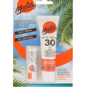 Malibu Face Cream & Lip Balm SPF30 Pack