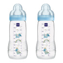  Mam Baby Bottle 2 Pack Blue 