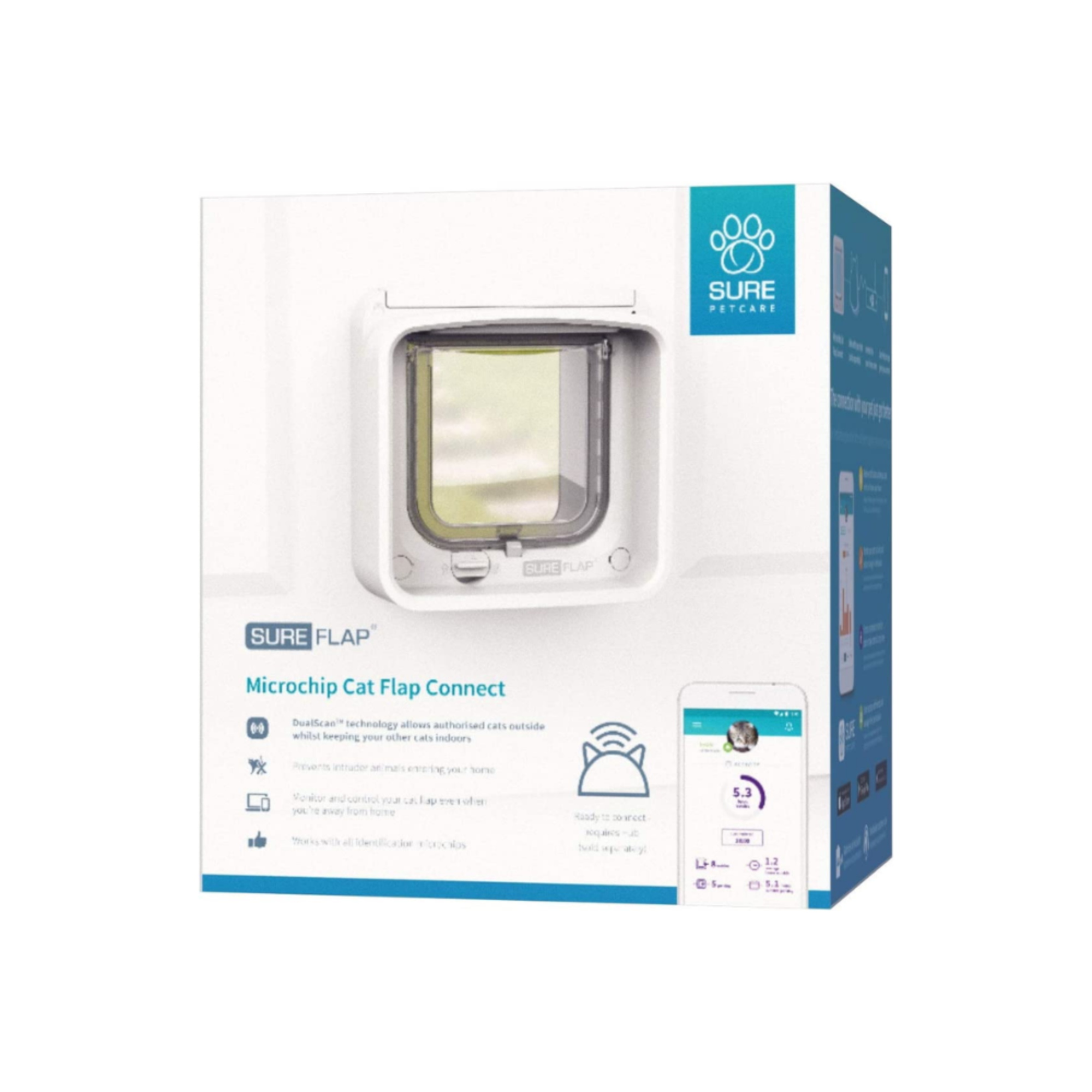 SureFlap Microchip Cat Flap Connect - White