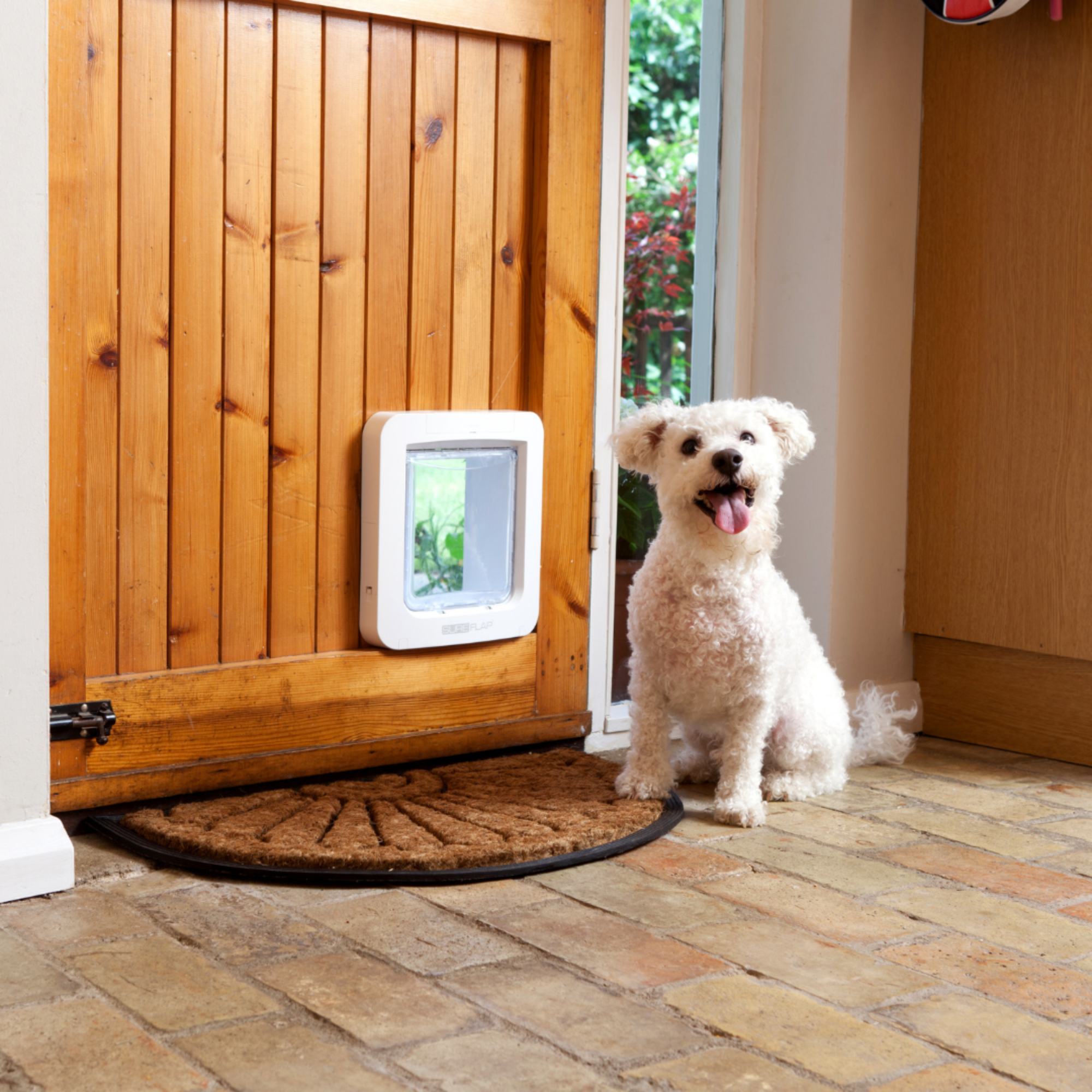 Microchip Pet Door - White
