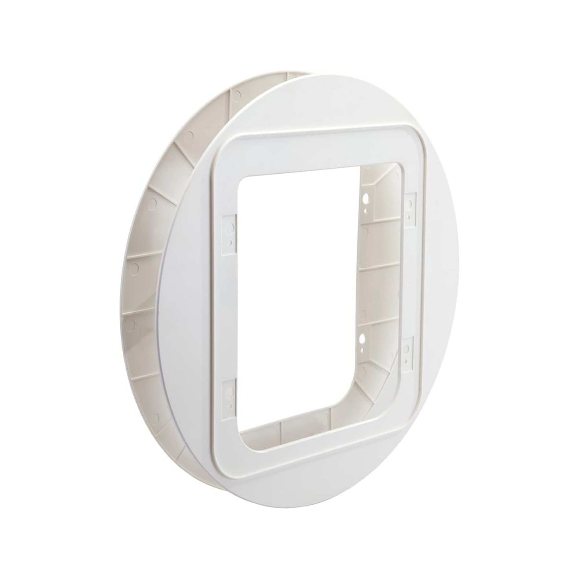 Microchip Pet Door Mounting Adaptor - White