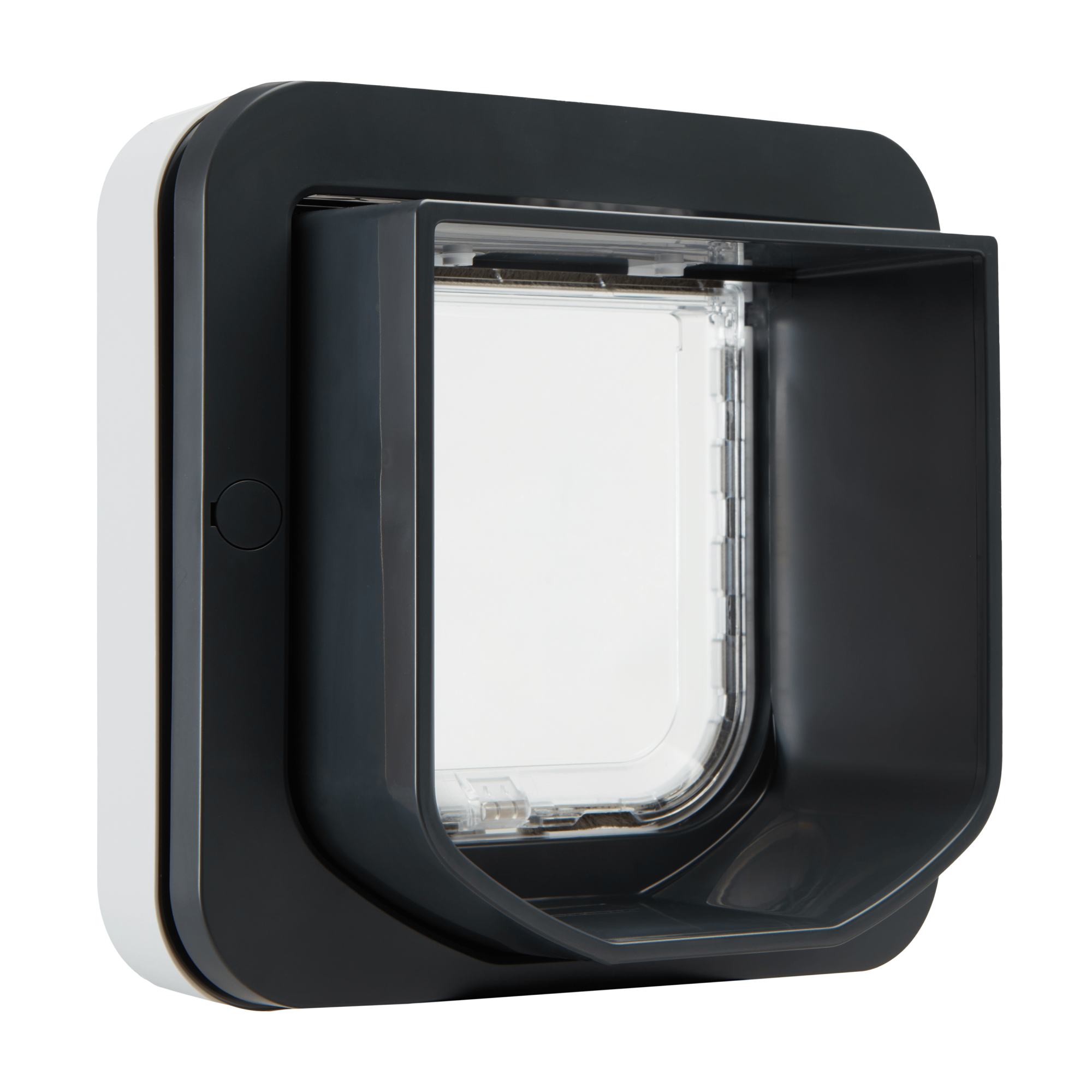 Microchip Cat Flap - Grey / White