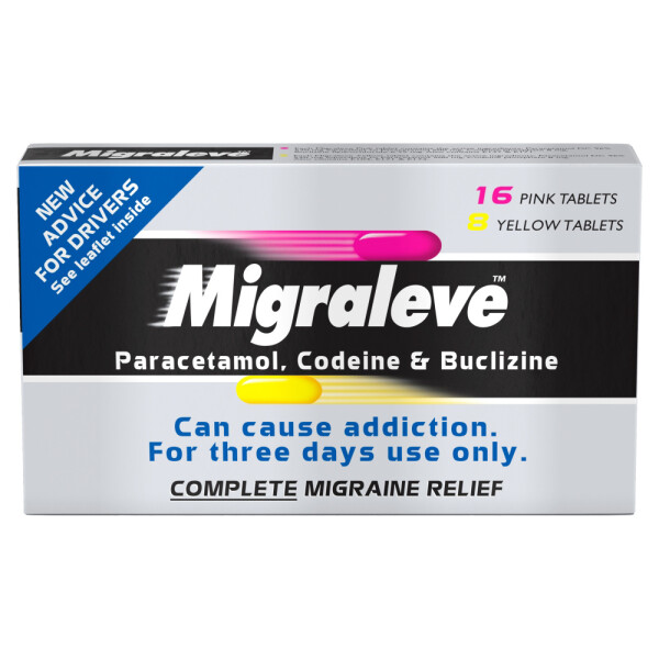 Migraleve Complete - 16 Pink & 8 Yellow Tablets
