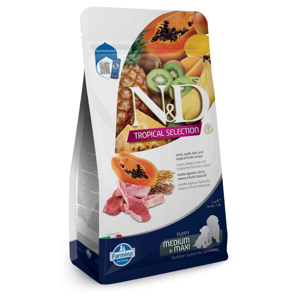 Farmina N&D Dog Tropical Selection Lamb Puppy Med/Max 2 Kg