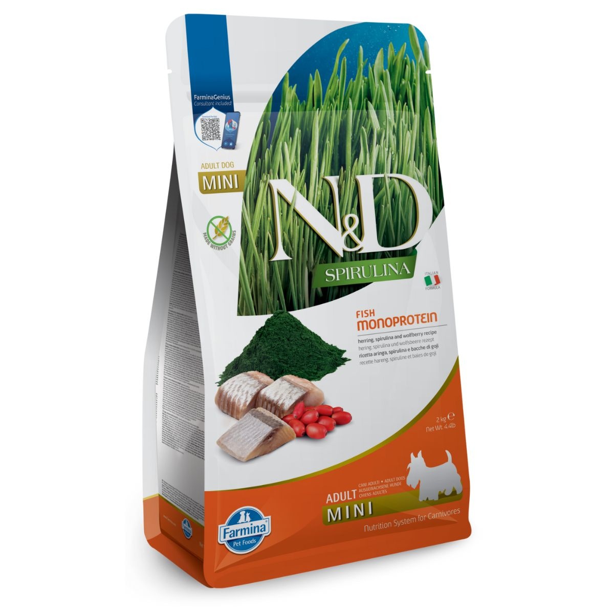Farmina N&D Spirulina Herring Adult Mini 2 Kg