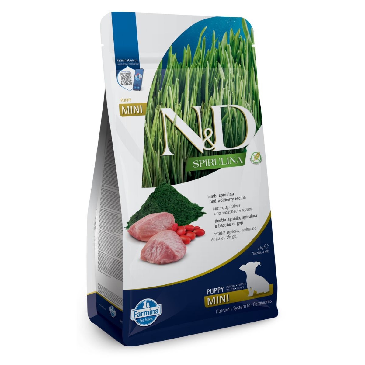 Farmina N&D Spirulina Lamb Puppy Mini 2 Kg