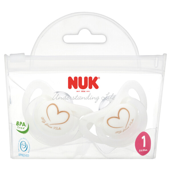 NUK Genius Silicone Soother Size 1 Twin Pack