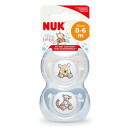 NUK Winnie The Pooh Silicone Soothers 0-6 Months Boy