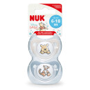 NUK Winnie The Pooh Silicone Soothers 6-18 Months Boy