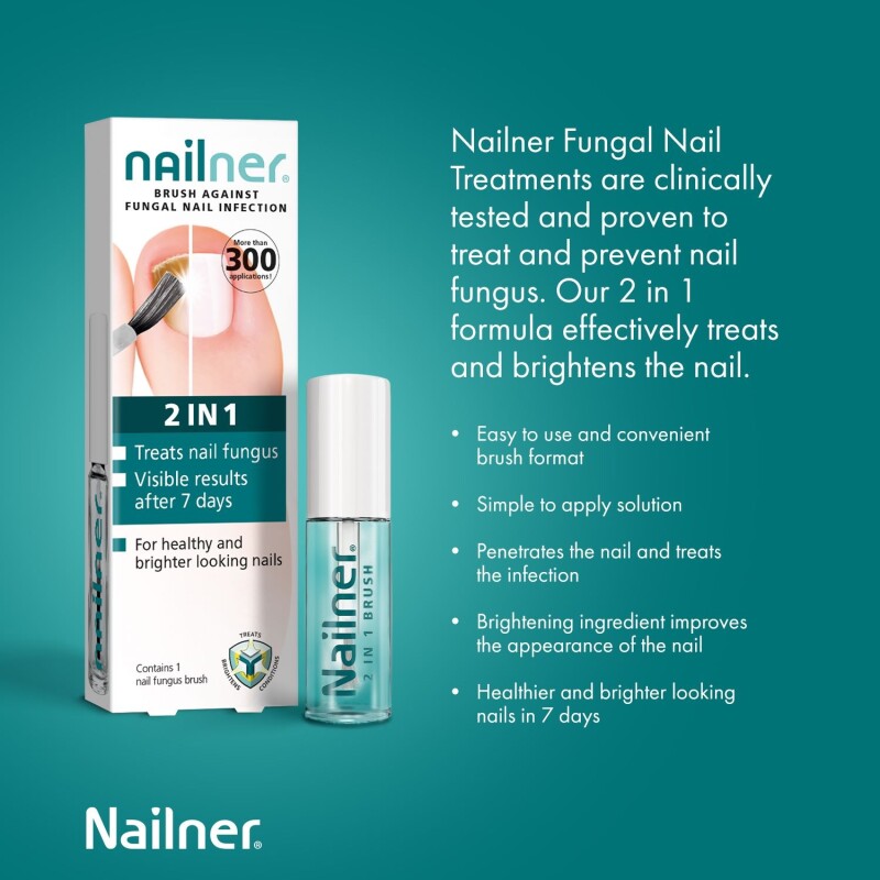 Nailner 2-in-1 Fungal Nail Treatment Brush