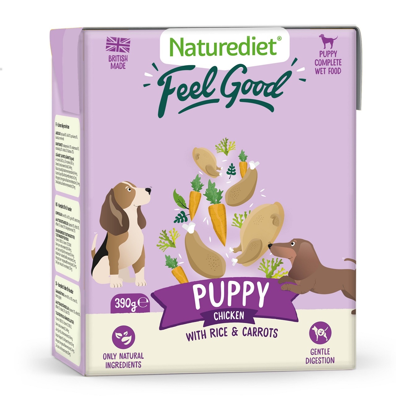Naturediet Feel Good Puppy Dog Food 390g x18