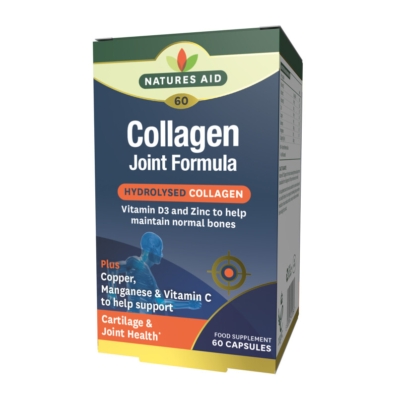 Natures Aid Collagen Joint Formula with Vitamin D3 & Zinc, plus Copper, Manganese & Vitamin C