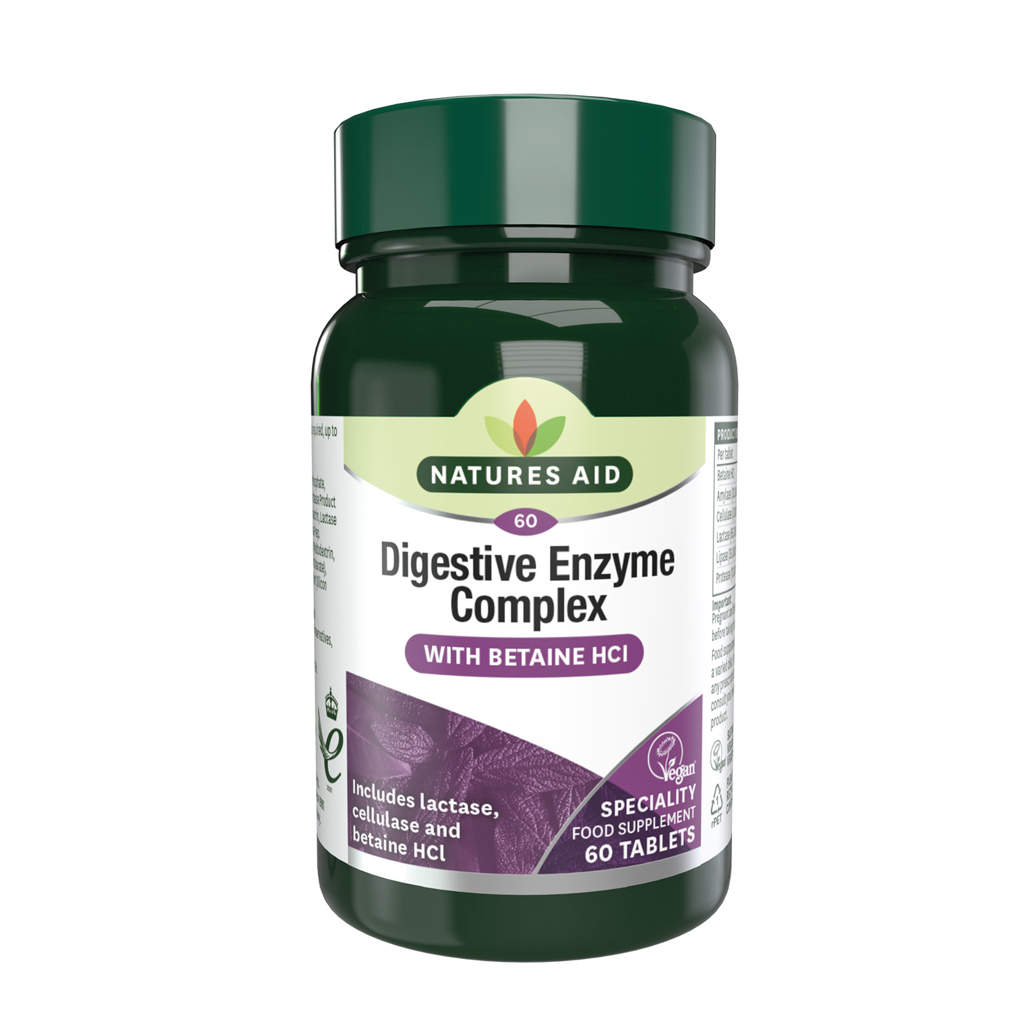 Natures Aid Digestive Enzyme Complex (with Betaine HCI)