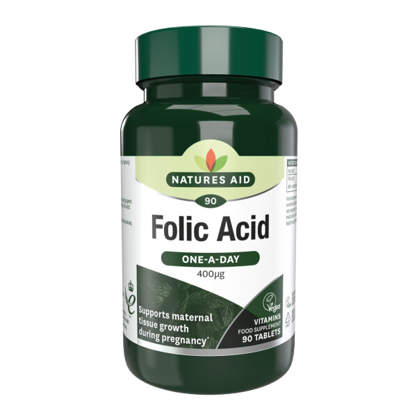 Natures Aid Folic Acid - 400ug