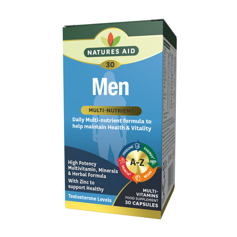 Natures Aid Mens Multi-Vitamins & Minerals (with Superfoods)