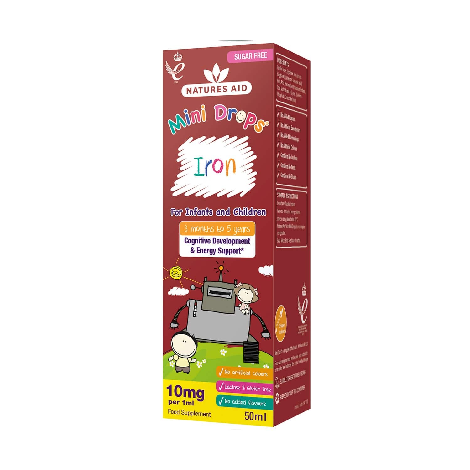 Natures Aid Mini Drops Iron