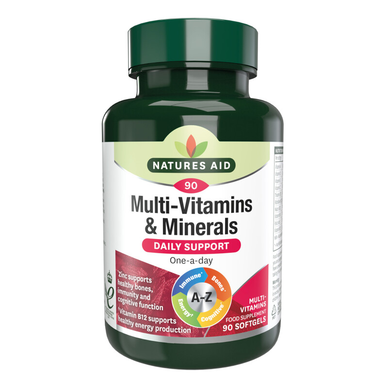 Natures Aid Multi-Vitamins & Minerals (with Iron)