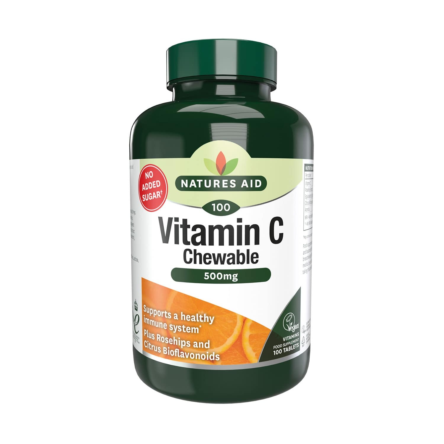 Natures Aid Vitamin C 500mg Chewable