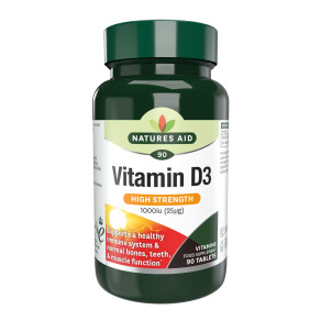 Natures Aid Vitamin D3 1000iu (25ug)