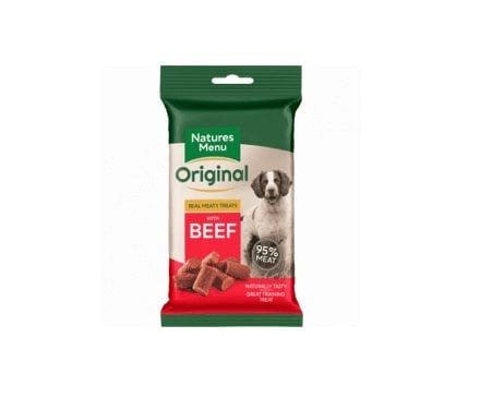 Natures Menu Real Meaty Treats for Dogs Beef Flavour 60g