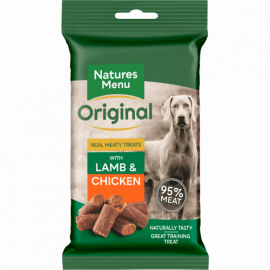 Natures Menu Real Meaty Treats for Dogs Chicken & Lamb Flavour 60g