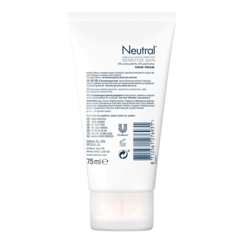 Neutral Hand Cream for Sensitive Skin