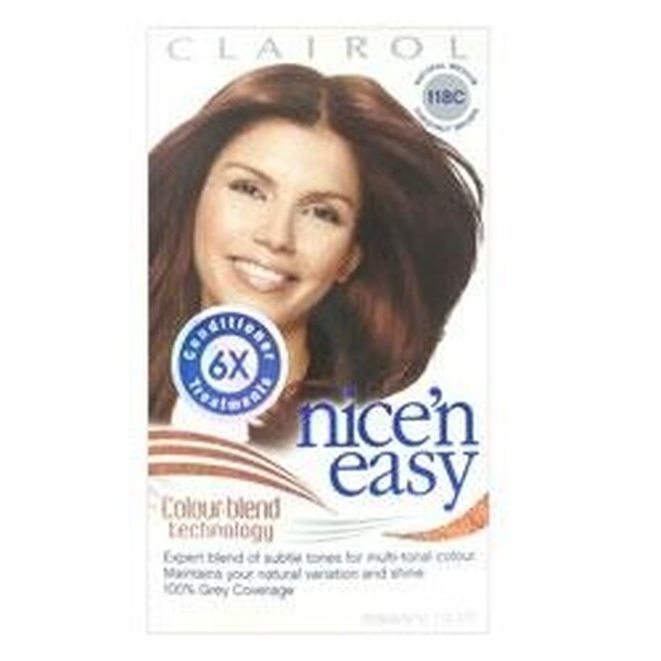 Nice n Easy Natural Medium Chestnut Brown Permanent Hair Colour 118c
