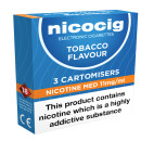  Nicocig Cartomiser Tobacco Medium 11mg 
