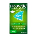 Nicorette 4mg Freshmint Gum - 1050 Pieces 