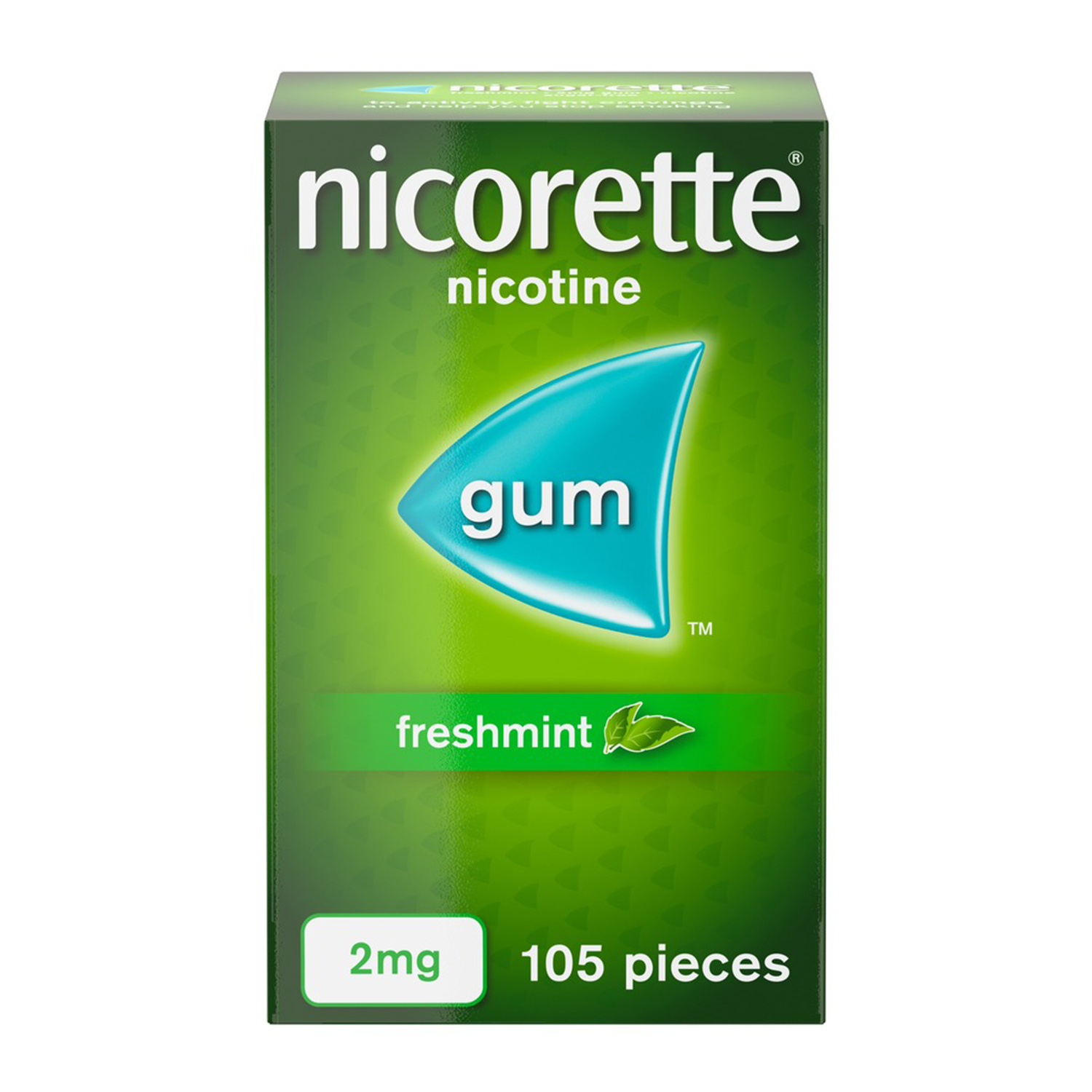 Nicorette Gum 2mg Freshmint - 105 Pieces