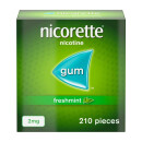  Nicorette Freshmint Chewing Gum 2 mg 210 Pieces 