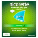  Nicorette Freshmint Gum 2mg 210 Pieces 