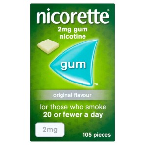  Nicorette Original Gum 2mg 105 Pieces 