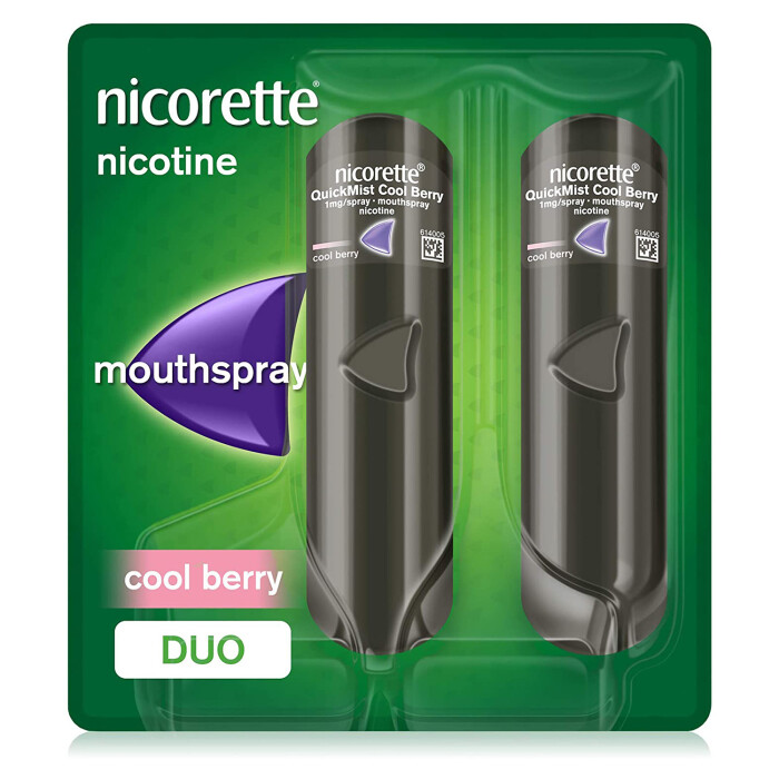 Image of Nicorette Quickmist 1mg Mouthspray Cool Berry