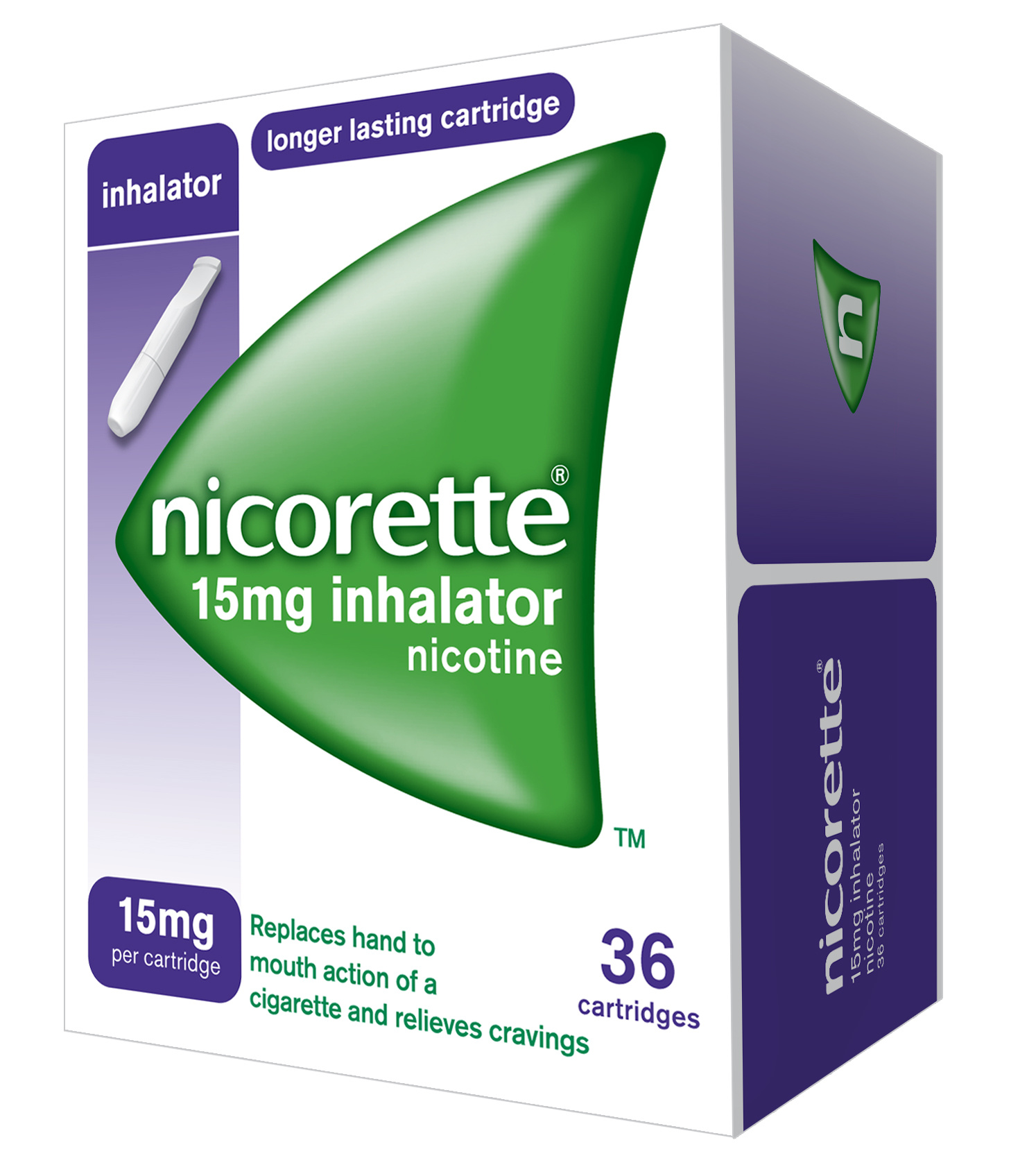 Nicorette Inhalator 15mg 36 cartridges | Stop Smoking | Chemist Direct