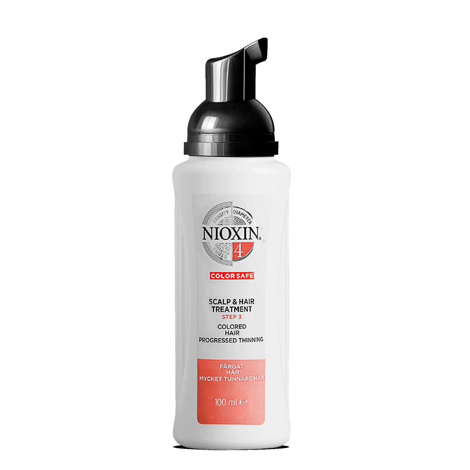 Nioxin 3 Part System 4 Scalp & Hair Treatment for Coloured Hair with Progressed Thinning