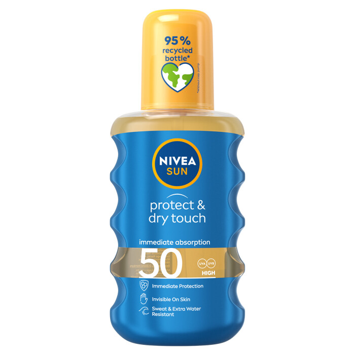 Image of Nivea Sun Protect & Dry Touch Sun Cream Spray SPF50