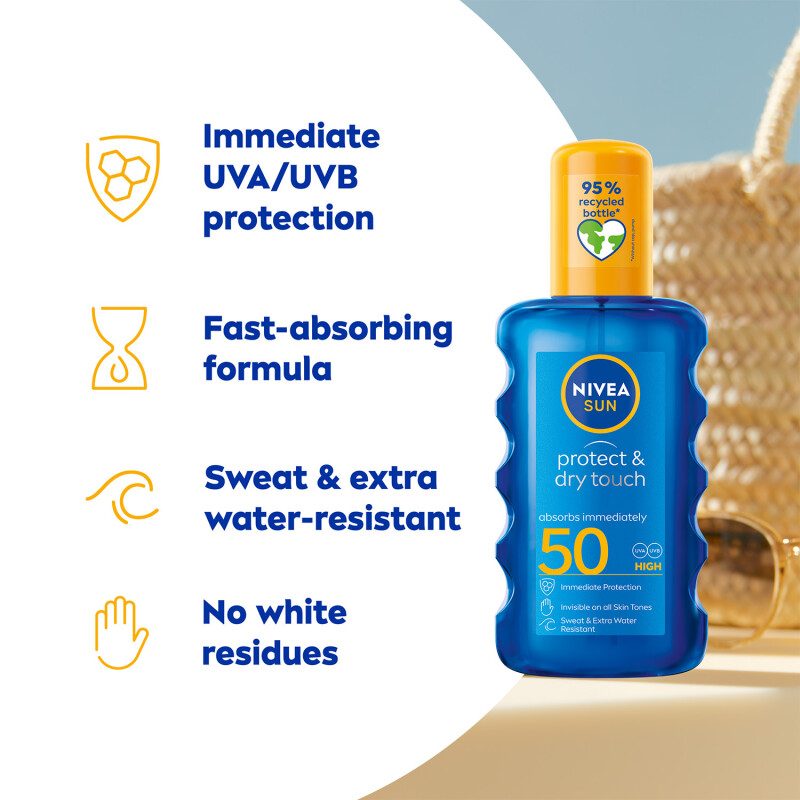 Nivea Sun Protect & Dry Touch Sun Cream Spray SPF50
