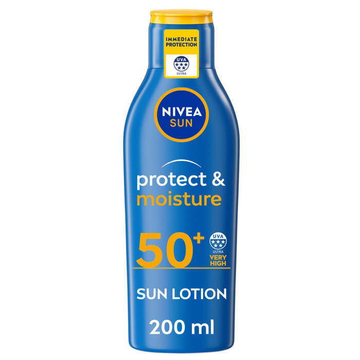 Image of Nivea Sun Protect & Moisture Sun Cream Lotion SPF50+