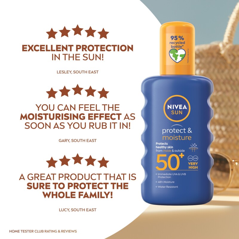 Nivea Sun Protect & Moisture Sun Cream Spray SPF50+ 